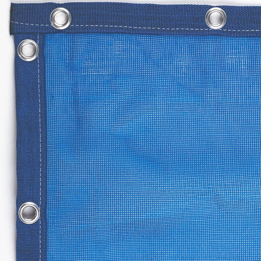 Rete blu ombreggiante con occhielli