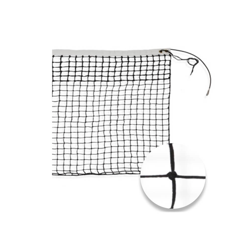 Rete da tennis basic con maglie superiori rinforzate