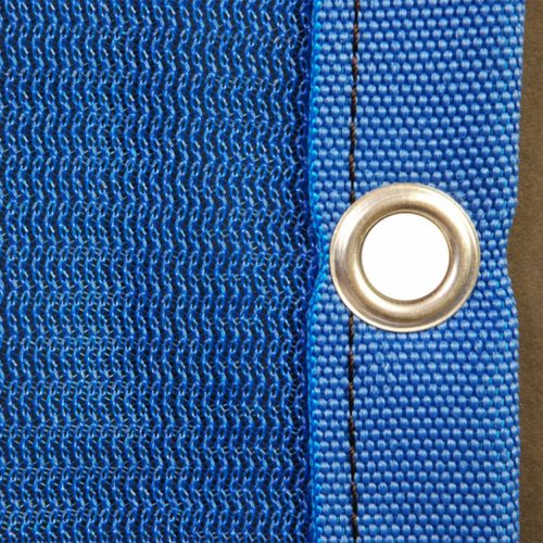 Telo ombreggiante blu occhiellato